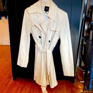 Cream pea coat